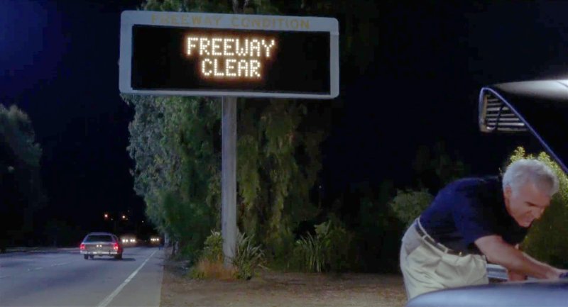 The freeway sign from LA Story