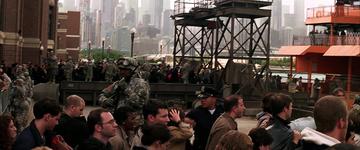 The Dark Knight_People lining up for the ferry