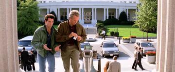 In the Line of Fire_Frank and Al enter Secret Service HQ