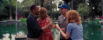 La La Land_Congratulating friends by the pond