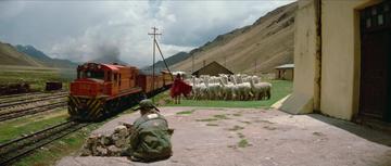 The Big Blue_The train arrives in Peru