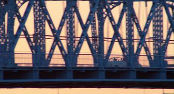 Rain Man_Crossing the bridge in the Buick