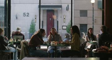The Drama_Emma and friends chat over coffee